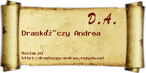 Draskóczy Andrea névjegykártya